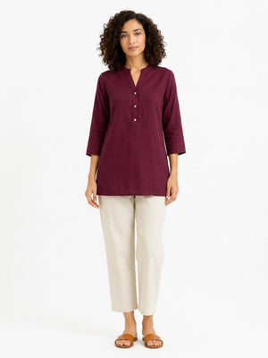 Mulberry Purple Breeze Short Kurta