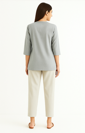 Grey Breeze Short Kurta
