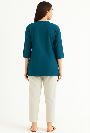 Teal Breeze Short Kurta