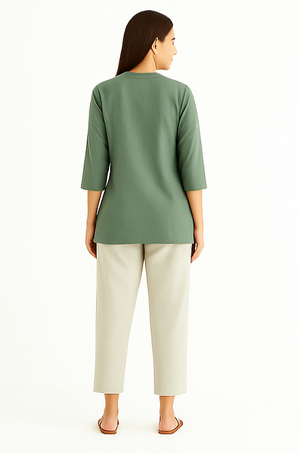 Light Green Breeze Short Kurta