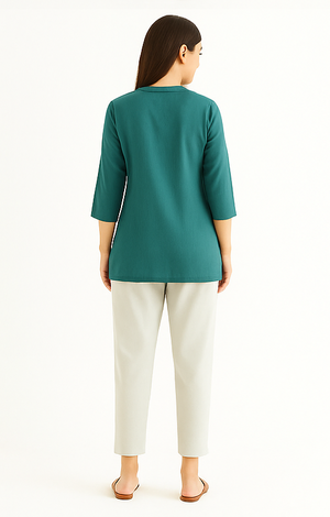 Fern Green Breeze Short Kurta